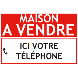 Panneau MAISON à vendre à personnaliser