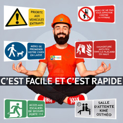 Créer votre signalétique avec picto, format paysage