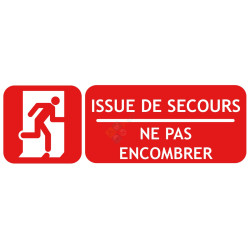 Panneau incendie issue de secours