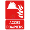 Panneau accès pompiers