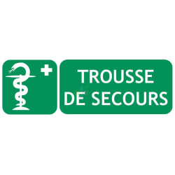 Panneau trousse de secours picto-texte gamme classique