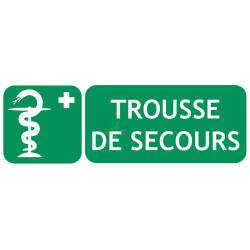 Panneau trousse de secours picto-texte gamme classique