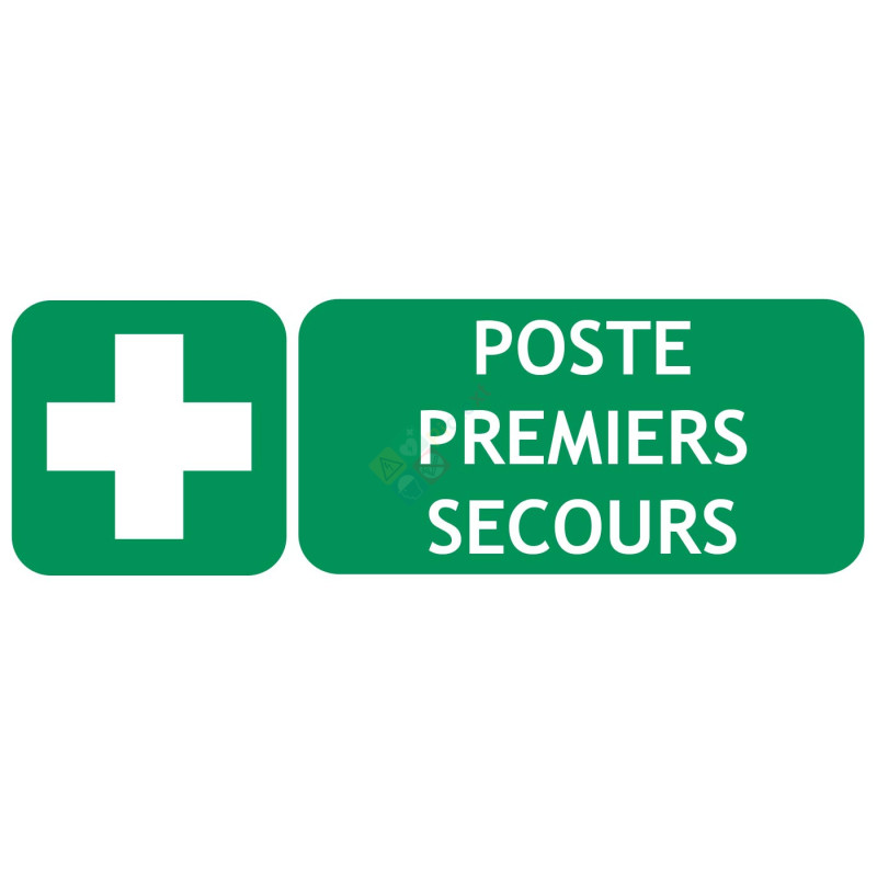 Panneau poste premiers secours gamme classique Panneau poste premiers secours gamme classique