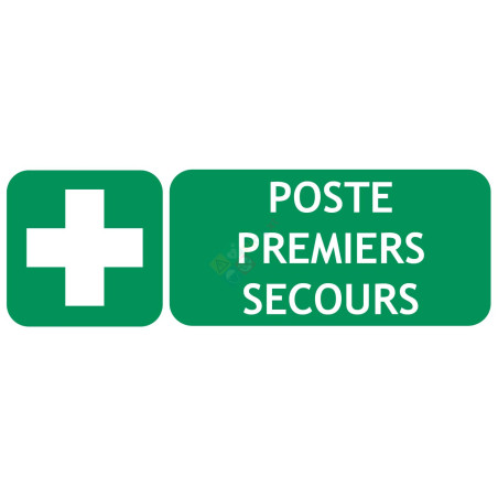 Panneau poste premiers secours gamme classique