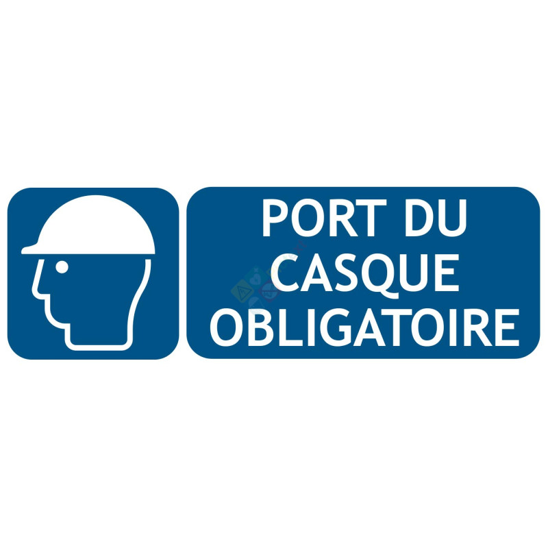 Signalisation Port du casque de protection obligatoire