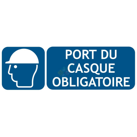 Panneau port du casque obligatoire