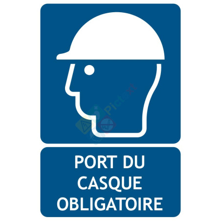 Panneau port du casque obligatoire