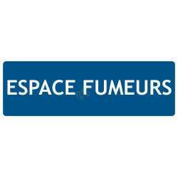 Panneau espace fumeurs texto