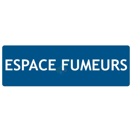 Panneau espace fumeurs texto