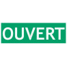 Panneau recto verso ouvert/fermé