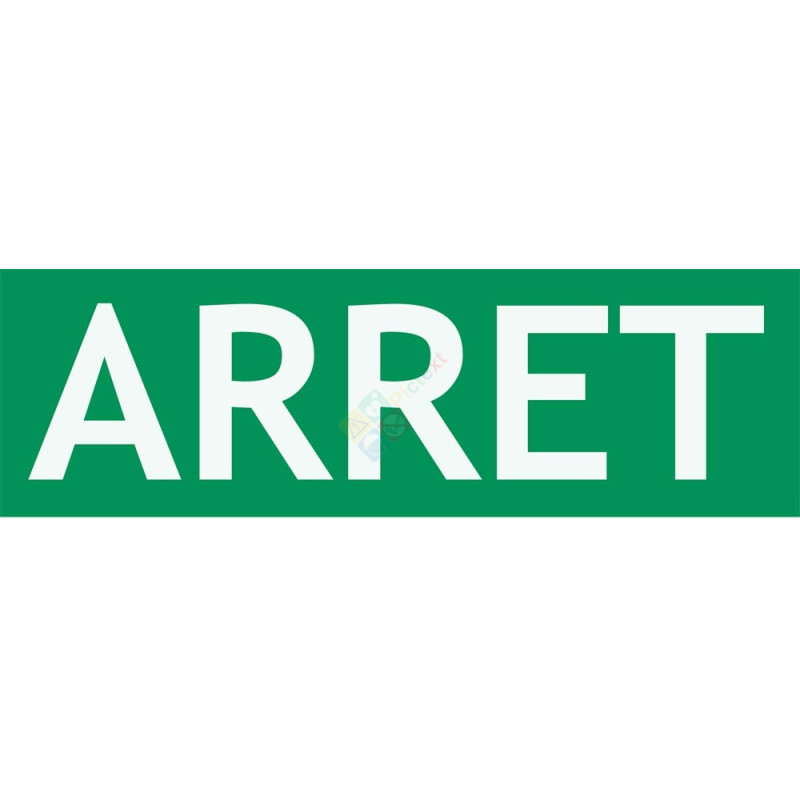Panneau recto verso marche/arrêt Panneau recto verso marche/arrêt