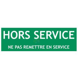 Panneau recto verso en service hors service