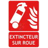 Panneau extincteur sur roues