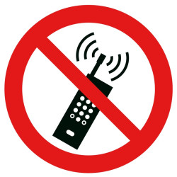 Picto interdiction d'activer les téléphones mobiles