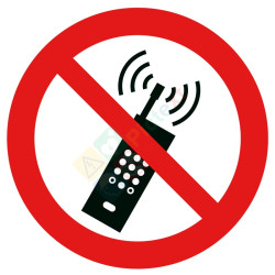 Picto interdiction d'activer les téléphones mobiles