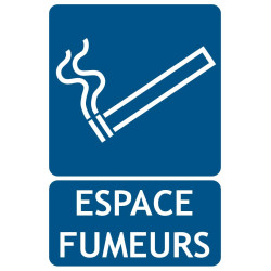 Panneau espace fumeurs