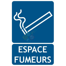 Panneau espace fumeurs