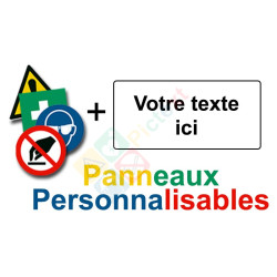 Panneau signalétique personnalisable