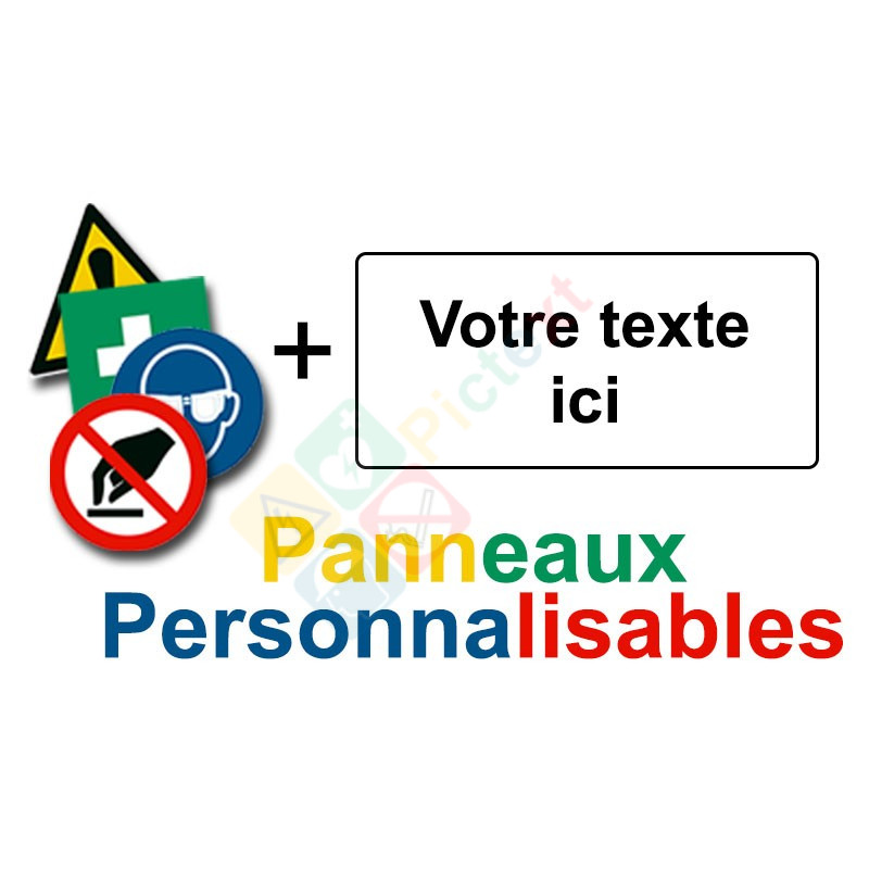 Panneau signalétique personnalisable