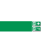 Panneaux signalisation pour l'évacuation des personnes